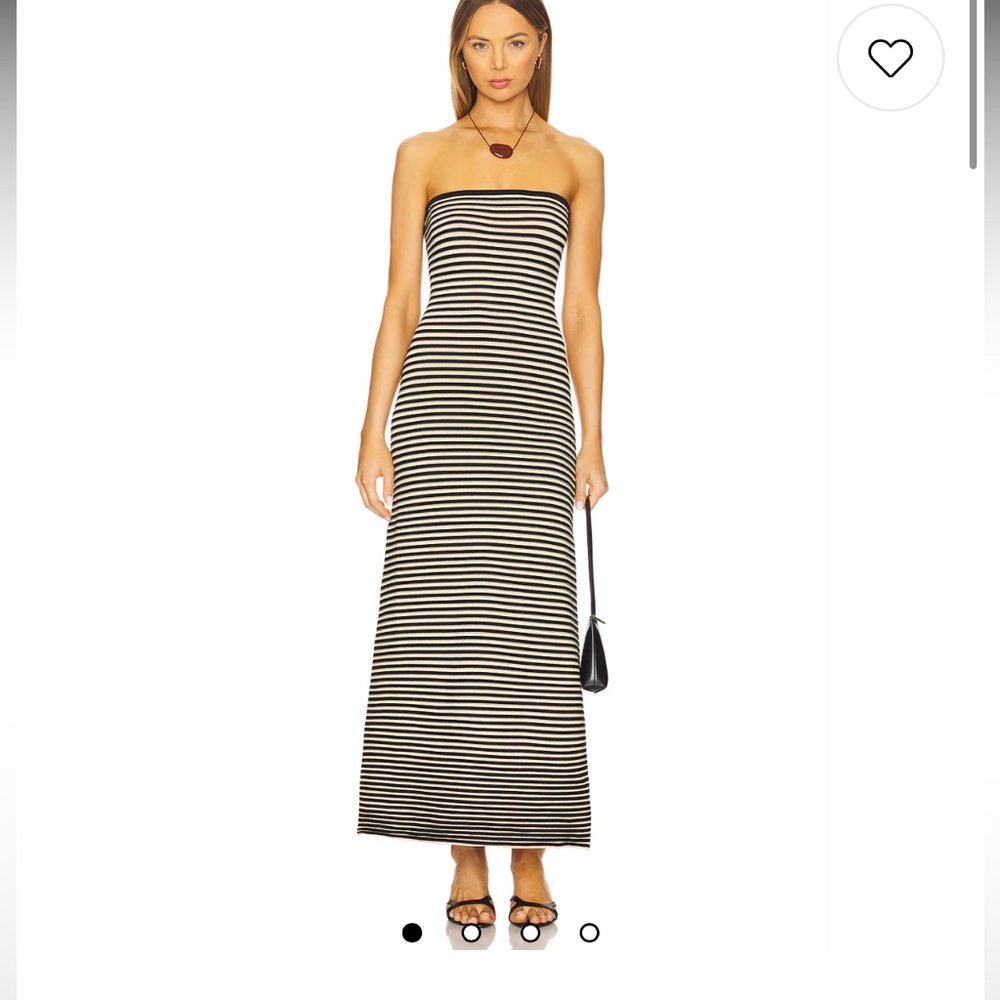 Striped Black and White Maxi Dress